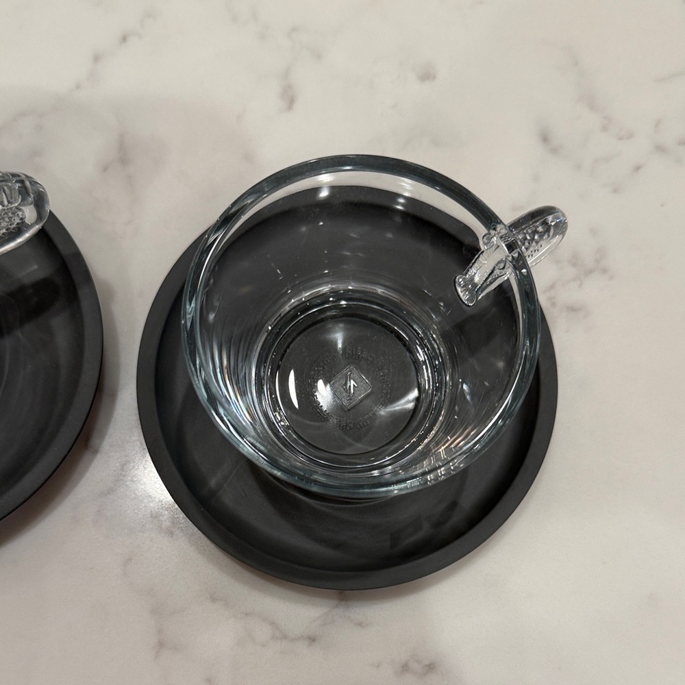 Nespresso Clear Glass Cappuccino Cup & Saucer Set - Picture 4 of 4